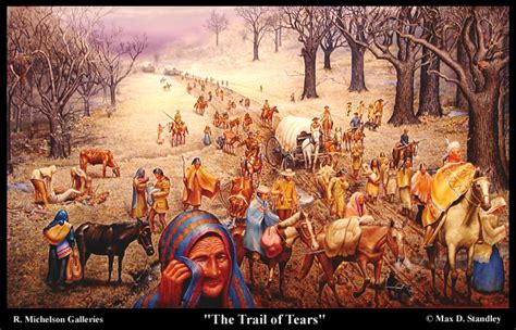  Trail of Tears: En tragisk folkgivande av Cherokee och en president som strävade efter expansion